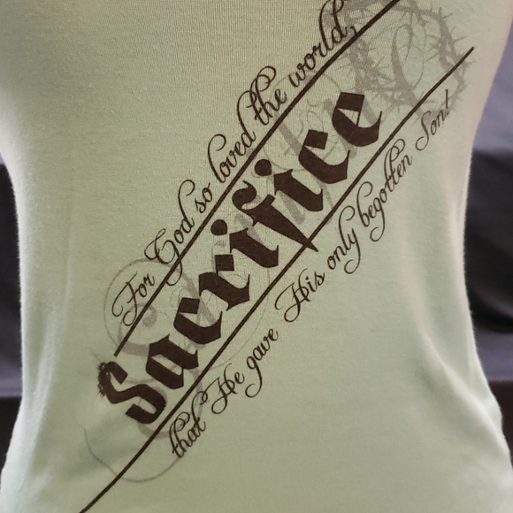 Bella Light blue inspirational t-shirt - Large - Picture 3 of 6